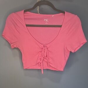 Pac Sun Crop Top Bright Pink XS